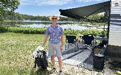 Perfect golfing/camping combo